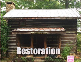 Historic Log Cabin Restoration  Kings Mountain, North Carolina